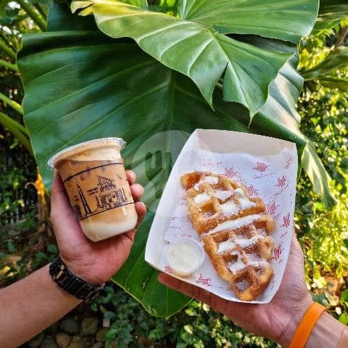 Kopi dan croffle — referensi menu Third Wave Bogor